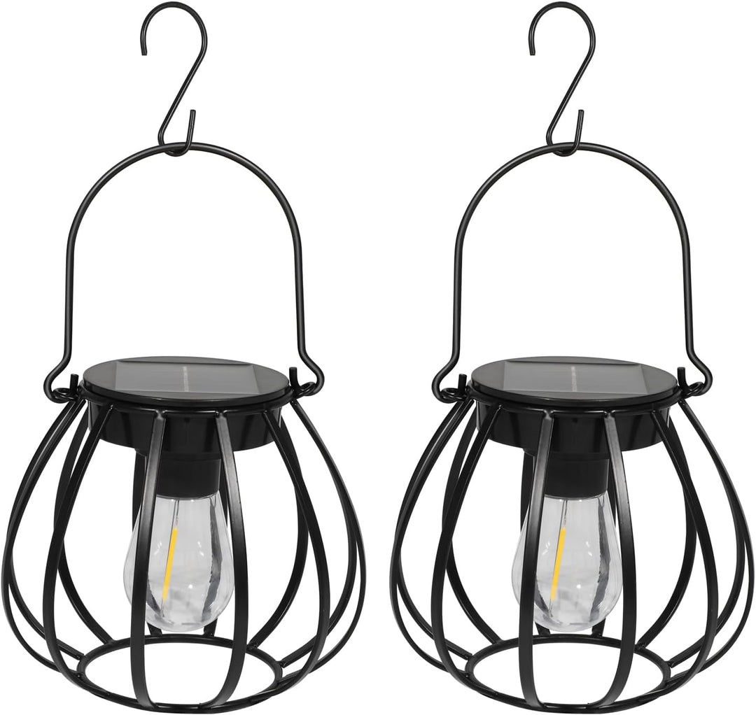 Kimjo Solarlaterne für Aussen - Solarlampen für Aussen Garten Hängend Stehend IP65 Wasserdicht - Top