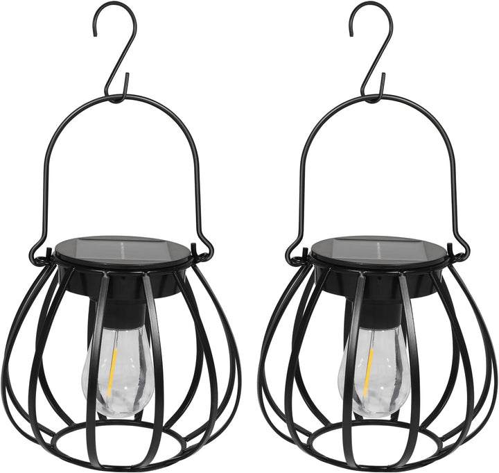 Kimjo Solarlaterne für Aussen - Solarlampen für Aussen Garten Hängend Stehend IP65 Wasserdicht - Top