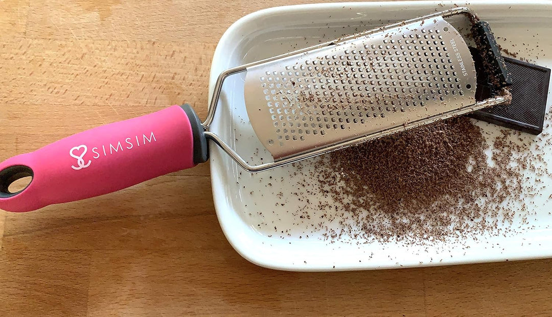 SimSim superscharfe feine Reibe Zesterreibe Profiqualität Citruszester Zitronenzester Multifunktions