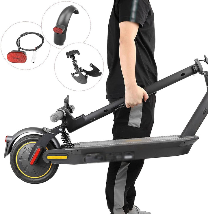TMOM Schutzblech mit Stossdämpfer hinten für Segway Ninebot Max G30 Elektroroller Stossdämpfung + Ko
