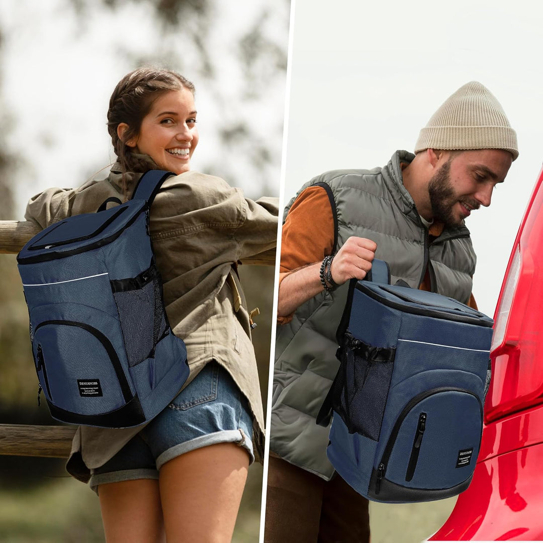 Outplea 30L Kühlrucksack Gross, Auslaufsicherer Isolierte Picknickrucksack für Männer Frauen, Thermo