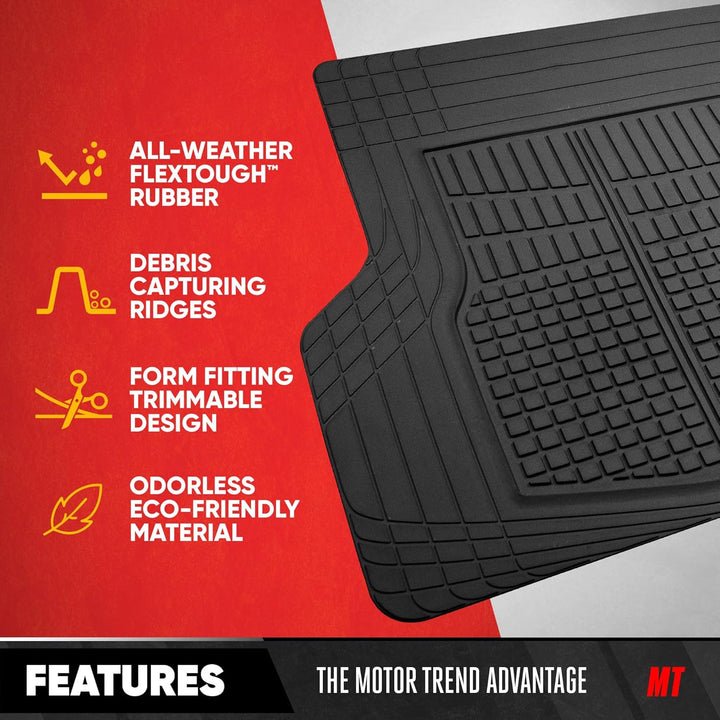 Motor Trend Premium FlexTough All-Protection Cargo Mat Liner - mit Traktionsgriffen & frischem Desig