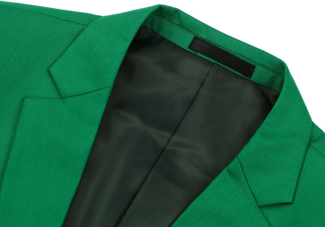 YOUTHUP Herren Sakko Slim Fit Anzugjacke für Business Hochzeit Eleganter 1 Knöpfen Blazer S Grün, S