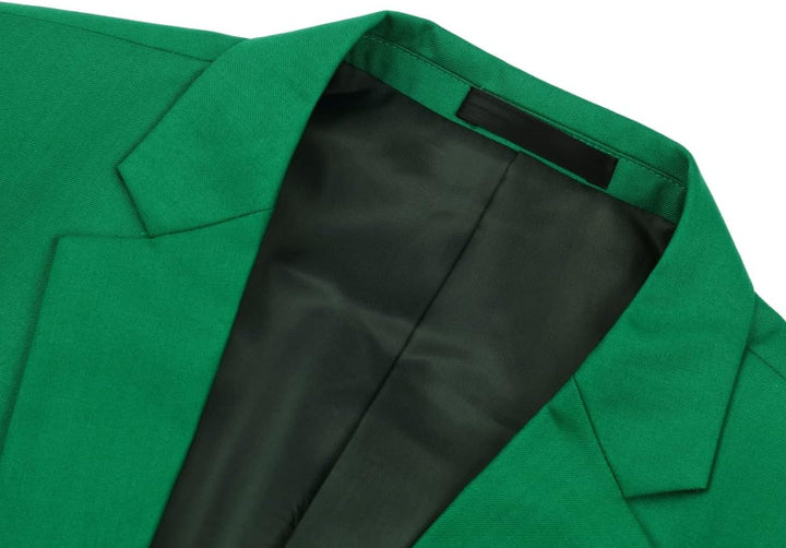 YOUTHUP Herren Sakko Slim Fit Anzugjacke für Business Hochzeit Eleganter 1 Knöpfen Blazer S Grün, S