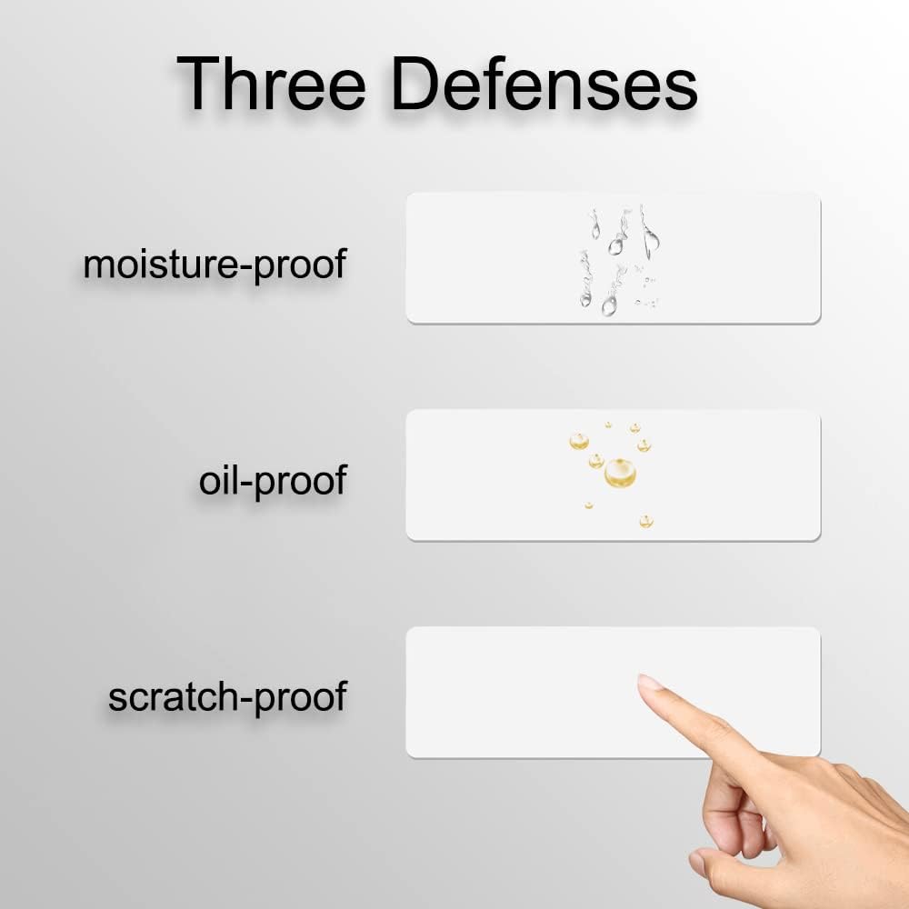 m MU Etiketten Selbstklebend, 150×100MM, 4 Rolle Pack Etikett x 350 St. Je Rolle = 1400 Label, Kompa