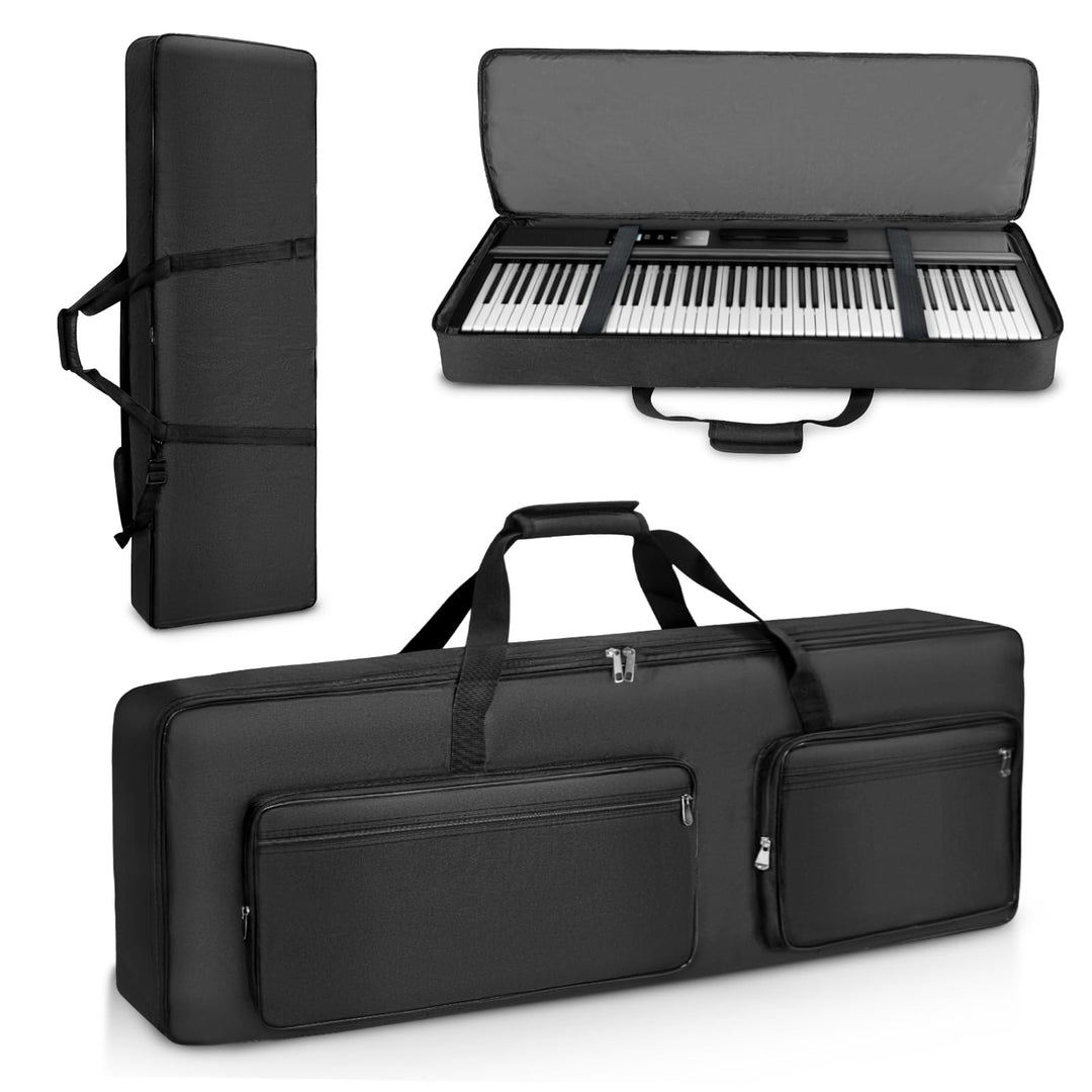 SUNDOY Keyboard Tasche – Gig Bag aus 600D Robustes Oxford-Gewebe, 10mm Schaumstoffpolsterung, Perfek