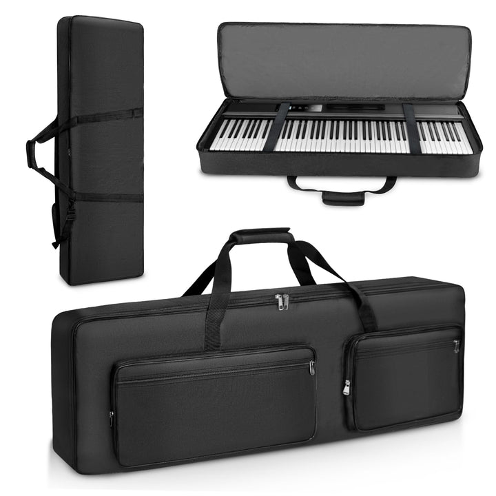 SUNDOY Keyboard Tasche – Gig Bag aus 600D Robustes Oxford-Gewebe, 10mm Schaumstoffpolsterung, Perfek