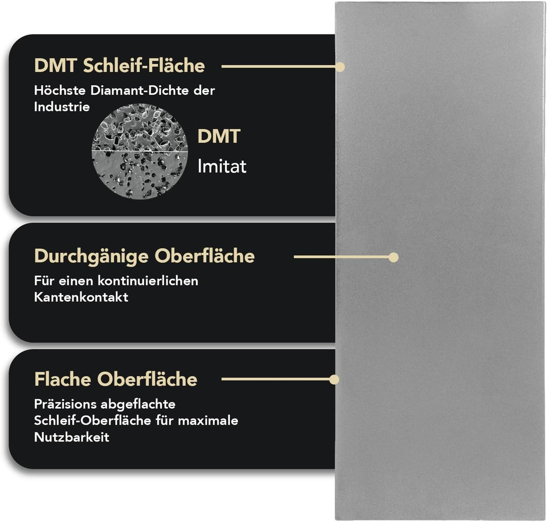 DMT Dia-Sharp Schärfblock mit durchgehende Diamantbeschichtung, grob, 25,4 cm / 10 Zoll, 1 Stück, D1