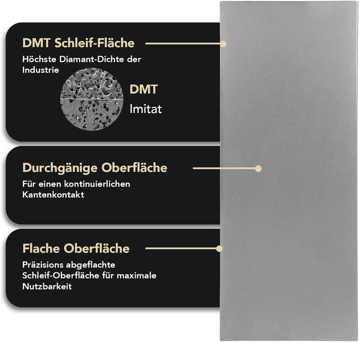 DMT Dia-Sharp Schärfblock mit durchgehende Diamantbeschichtung, grob, 25,4 cm / 10 Zoll, 1 Stück, D1