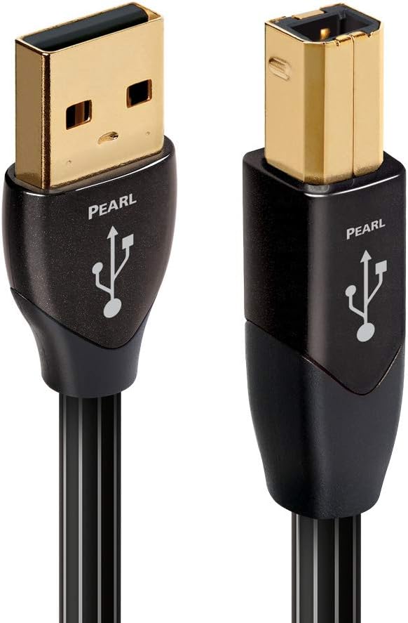 AudioQuest 0.75m Pearl USB A-B USB-Kabel 0,75 m USB B schwarz