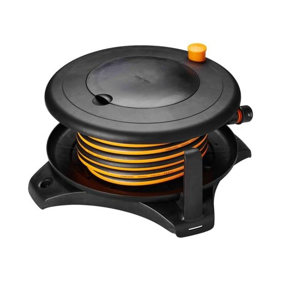 FISKARS Waterwheel Solid M Schlauchtrommel-Set mit 20 m Schlauch (1057238) Marke: