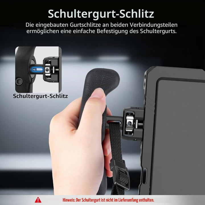 Nitze Side Handle, Seitengriff-Kit mit 1/4" Schraube und abnehmbaren Positionierstiften für Smartpho
