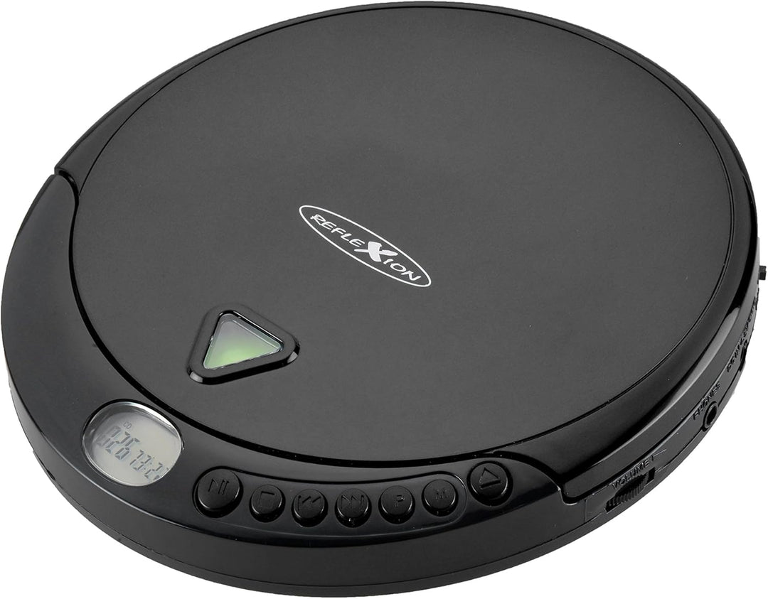 Reflexion PCD510MF Tragbarer CD/MP3-Player mit UKW-Radio (Hörbuchfunktion, Ohrhörer, Netz oder Batte