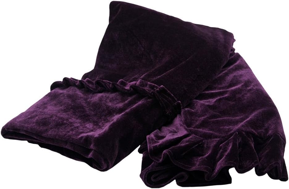 Dilwe Klavierdeckel, Colorfast Pleuche Piano Staubdicht Dekoriert Cover Purpur, Purpur