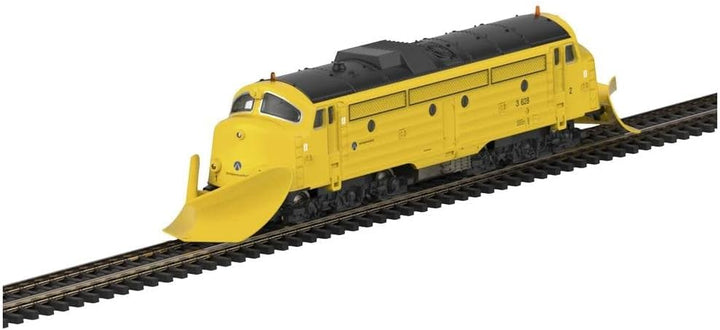 Diesellokomotive mit Schneeräumer