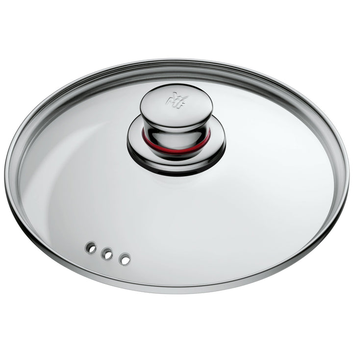WMF Quality One Topfdeckel, Glasdeckel mit Metallgriff, hitzebeständiges Glas, spülmaschinengeeignet