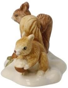 Goebel Figur Eichhörnchen auf Futtersuche - Winterwald Weihnachten 4cm Mehrfarbig, 4cm Mehrfarbig