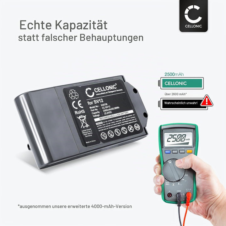 CELLONIC Akku kompatibel mit Dyson Cyclone V10, V10, Cyclone V10 Absolute, V10 Animal, V10 Origin, D