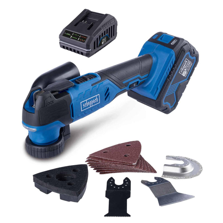 Scheppach Akku-Multifunktionswerkzeug C-MT40-X 20V Multitool | Geschwindigkeit 10000‒40000 min-1 | O