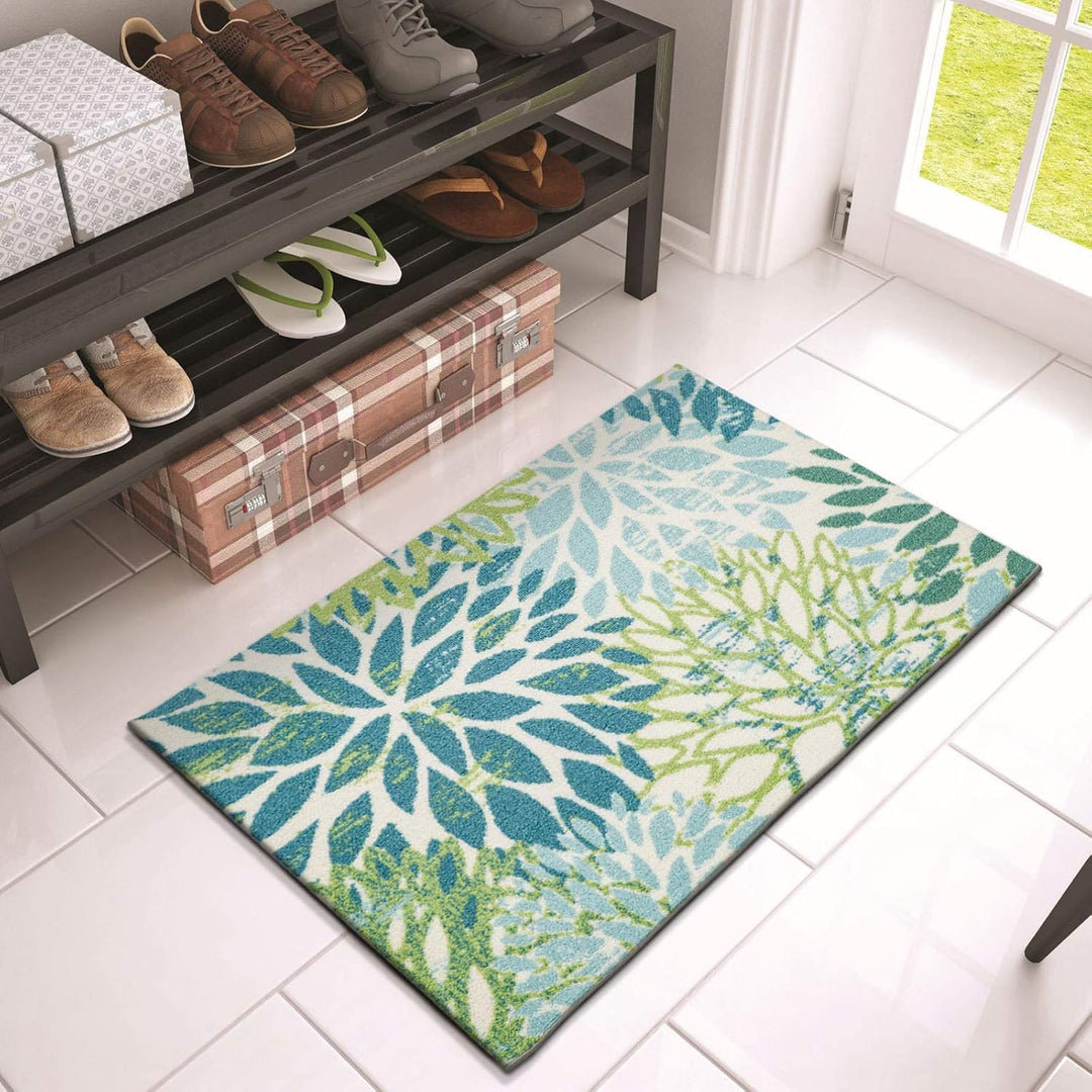 TALETA Fussmatte Outdoor Teppich Wetterfest,Outdoor Fussmatte, Gross: 50 x 80 cm 02 Tropische Pflanz
