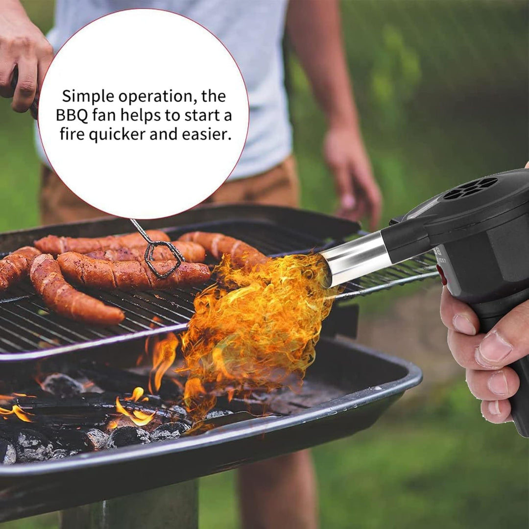 GOTOTOP Tragbar batteriebetrieben BBQ Fan Air Gebläse für Outdoor Camping Picknick Holzkohle-Grill B