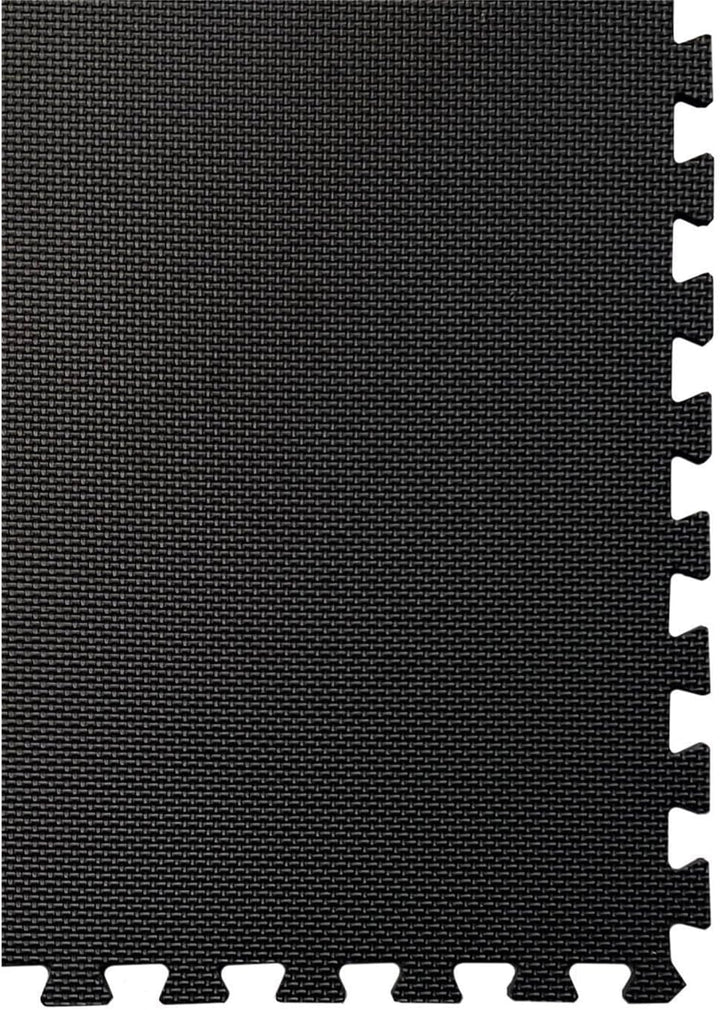 JARDIN202 Puzzlematte für Fitness- und Fitnessböden, Gummischutz, 60 x 60 cm, rutschfeste Matte Schw