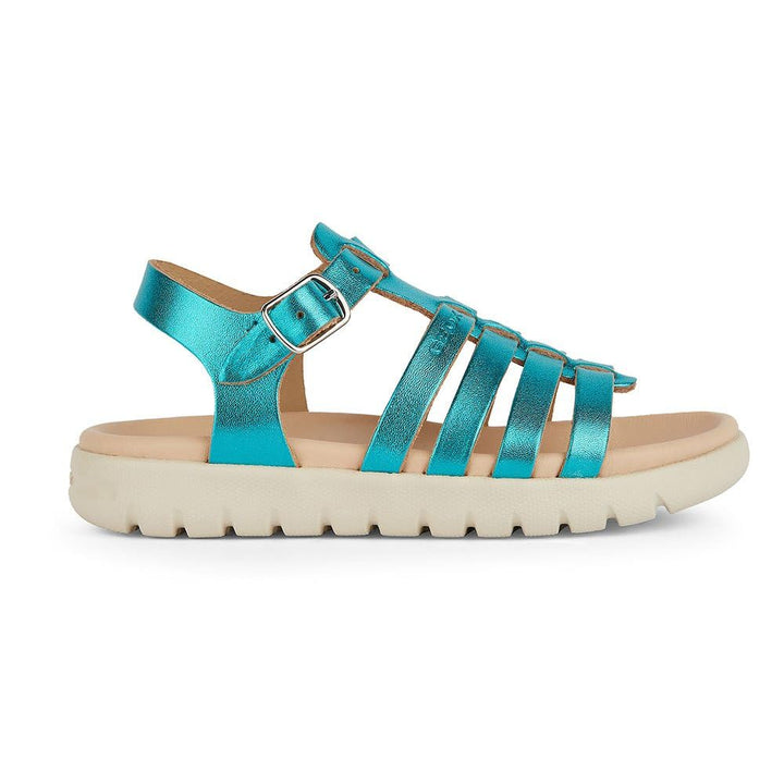 Geox J Sandal Soleima Gir Mädchen Sandal 24 EU Emerald, 24 EU Emerald