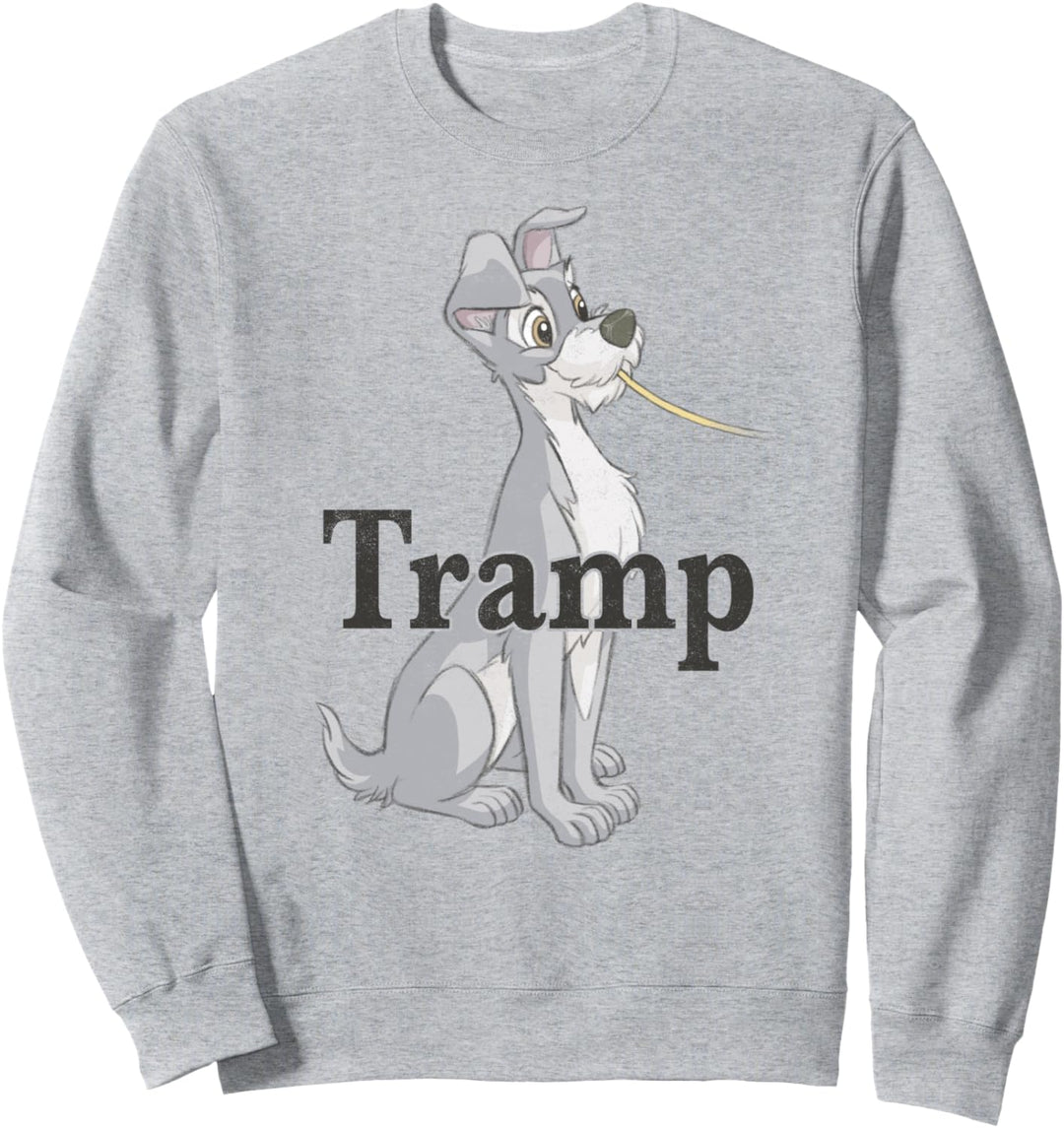 Disney Lady And The Tramp Spaghetti Tramp Portrait Sweatshirt