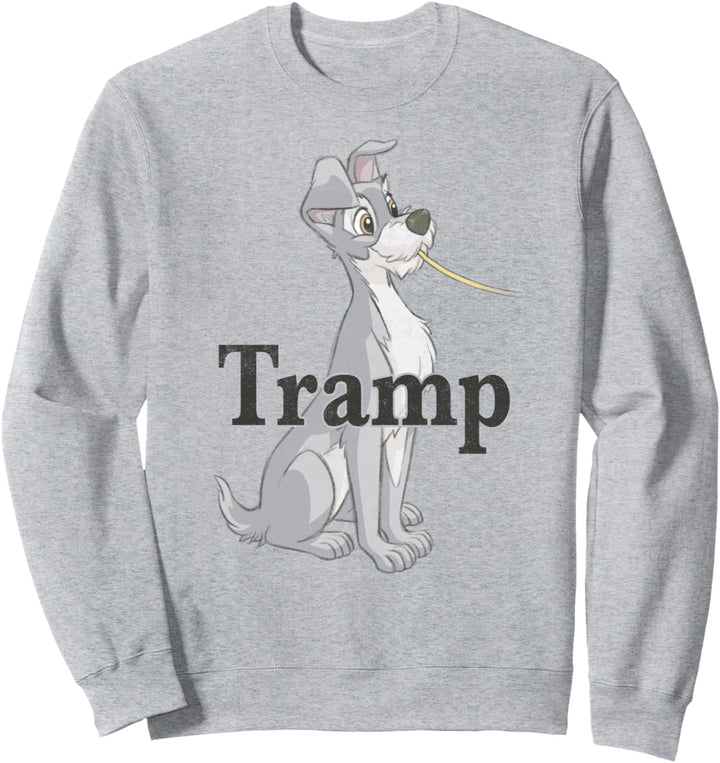 Disney Lady And The Tramp Spaghetti Tramp Portrait Sweatshirt