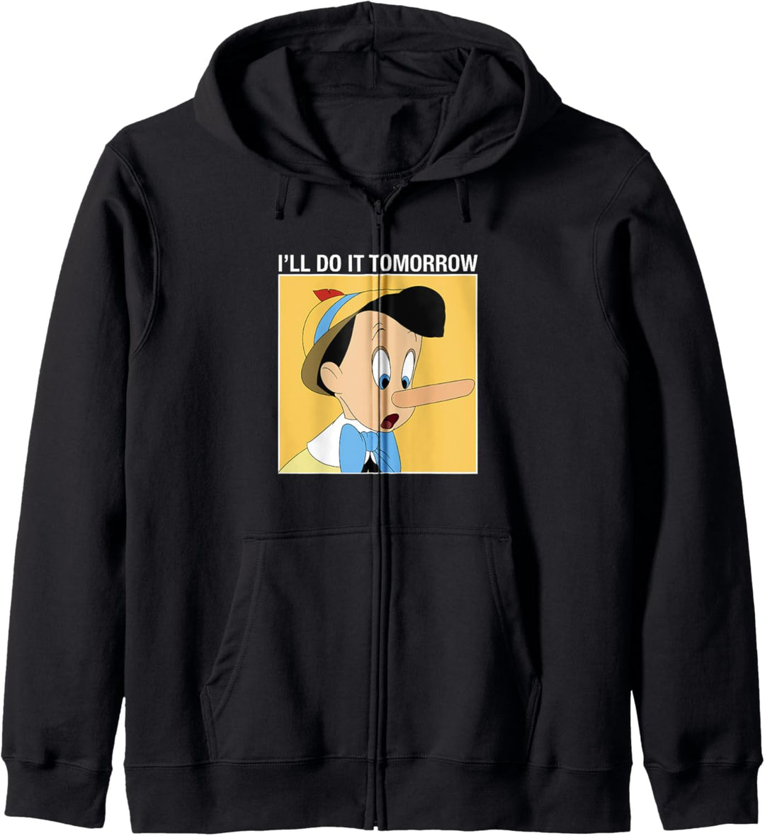 Disney Pinocchio Ich mache es morgen V2 Kapuzenjacke