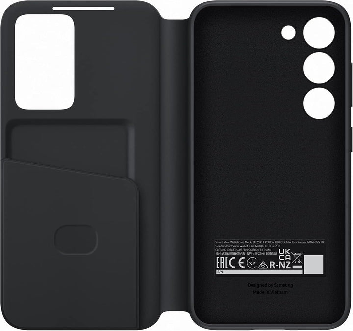 Samsung Smart View Wallet Smartphone Case EF-ZS911 für Galaxy S23, Handy-Hülle, Kartenfach, Sichtfen