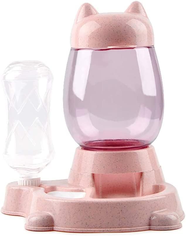 Automatischer Futter- und Wasserspender für Haustiere, kleine und mittlere Grösse (Rosa) Geschenkide