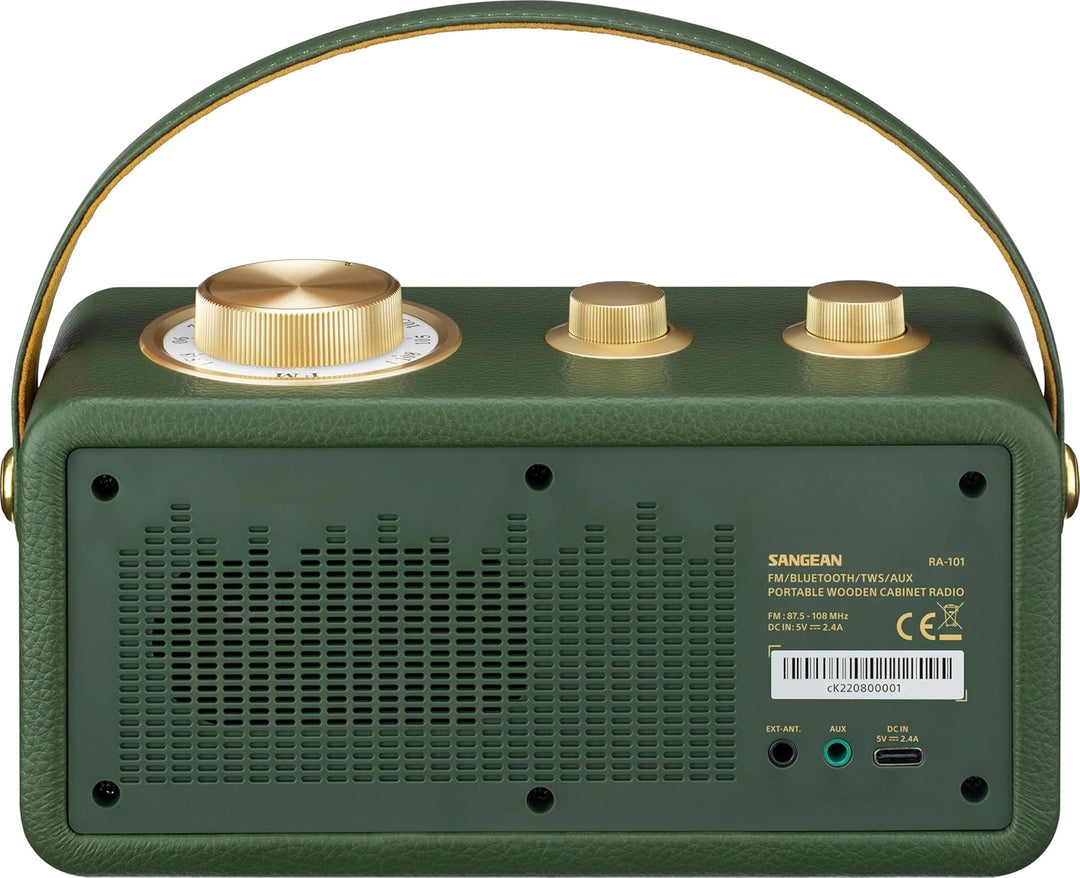 Sangean RA-101 Portable Analog Gold, Grün