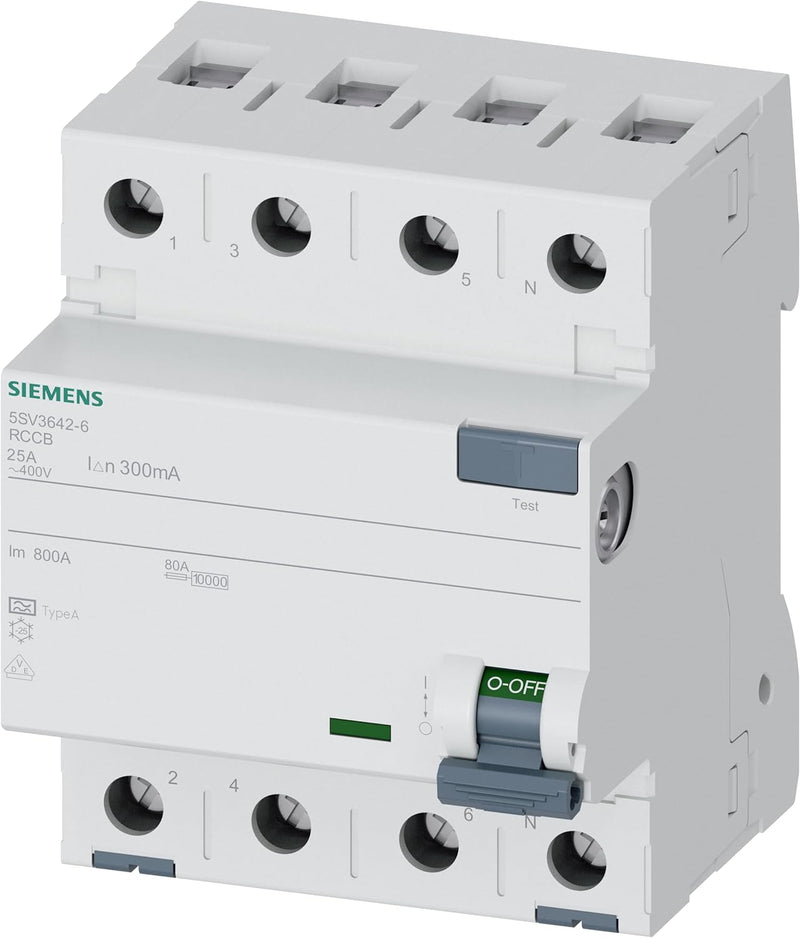 SIEMENS - FI Schutzschalter 4polig Typ A 25A 300mA