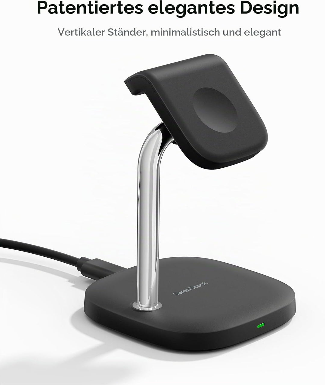 Schnellladestation für Apple Watch 11/Ultra 3/SE 3, 5W Magnet Wireless Ladegerät für Apple Watch Ult