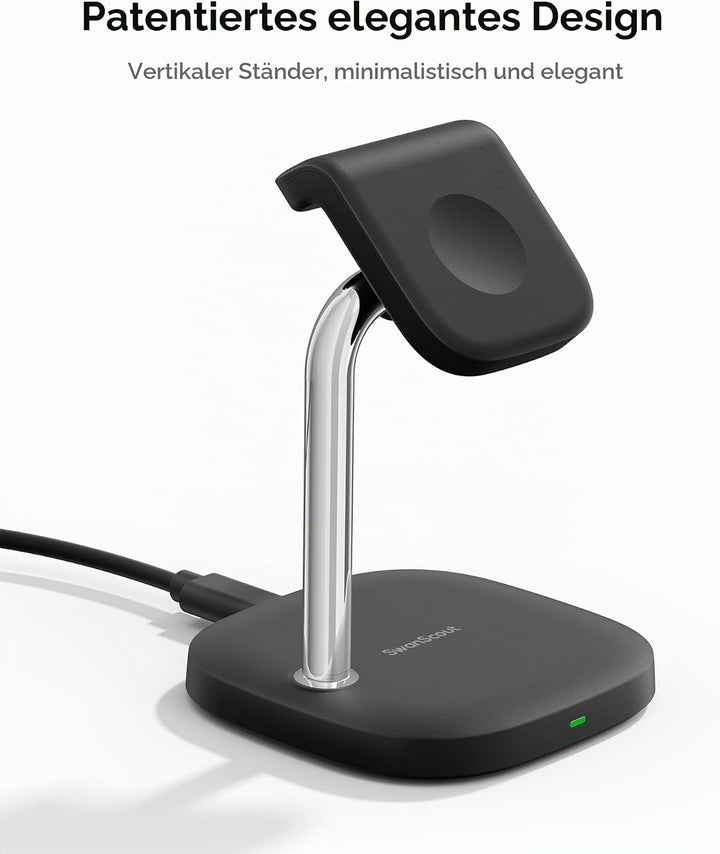 Schnellladestation für Apple Watch 11/Ultra 3/SE 3, 5W Magnet Wireless Ladegerät für Apple Watch Ult