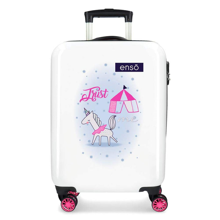 Enso Fantasy Kabinenkoffer Mehrfarbig 37x55x20 cms Hartschalen ABS Kombinationsschloss 32L 2,5Kgs 4