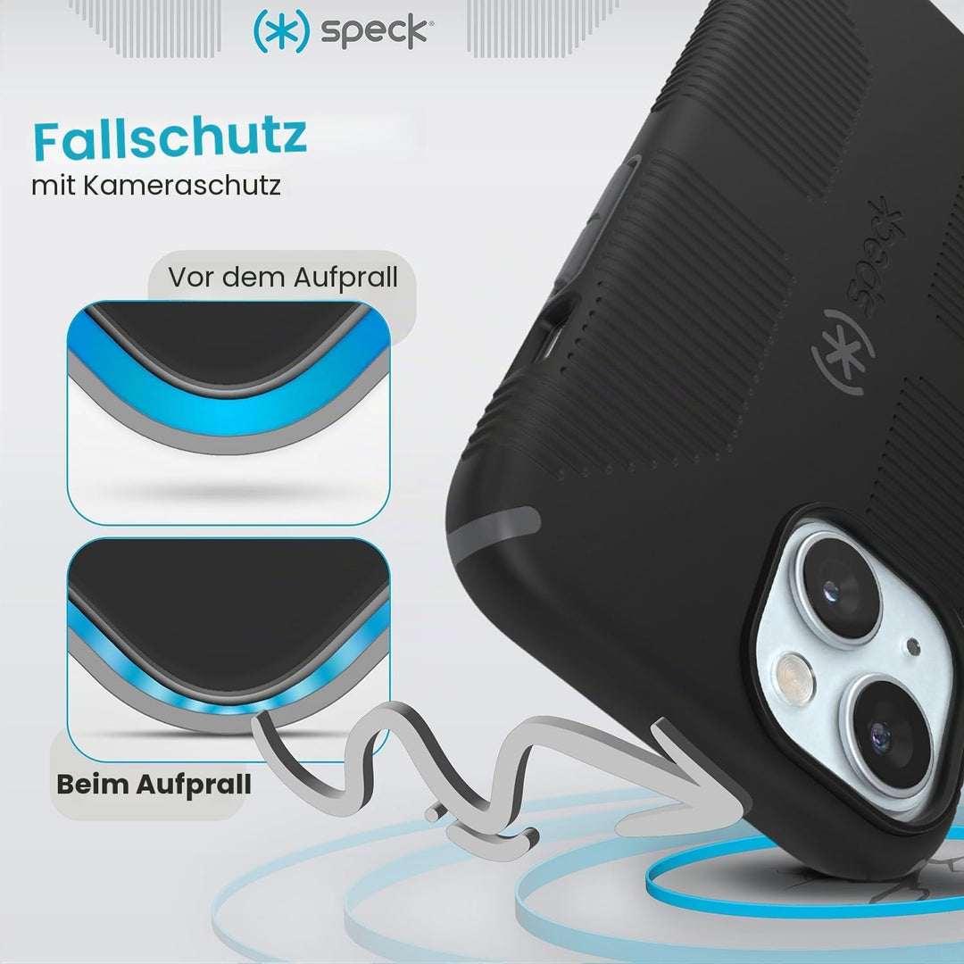 Speck iPhone 15 Hülle - Gebaut für MagSafe, Fallschutzgriff - für iPhone 15 iPhone 14 & iPhone 13 -