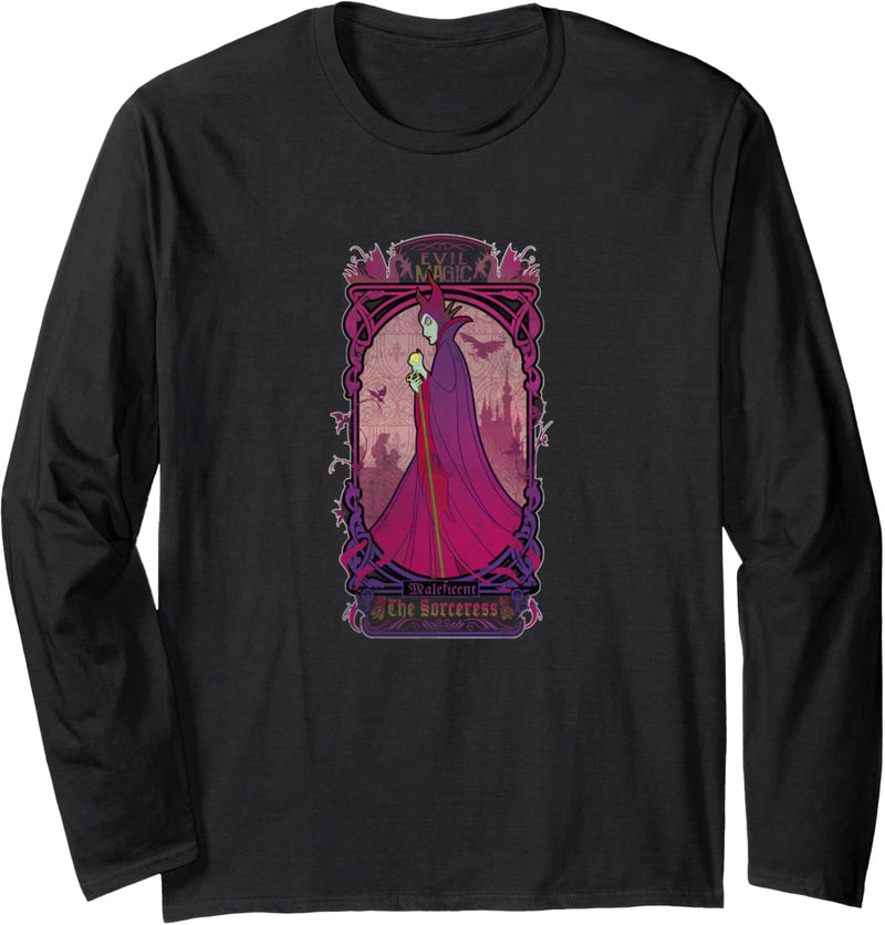 Disney Sleeping Beauty Maleficent Card The Sorceress Langarmshirt