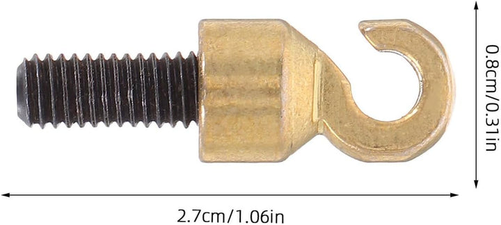 Cabilock 2 Stück M5-Gewindehaken Ersatzteile für Standuhren Grossmutter-Uhrenhaken Offener Haken für