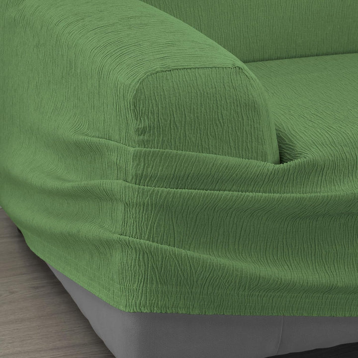 Martina Home Elastischer Sofabezug Modell Emilia 2 Plätze grün 2 Sitzer Grün, 2 Sitzer Grün