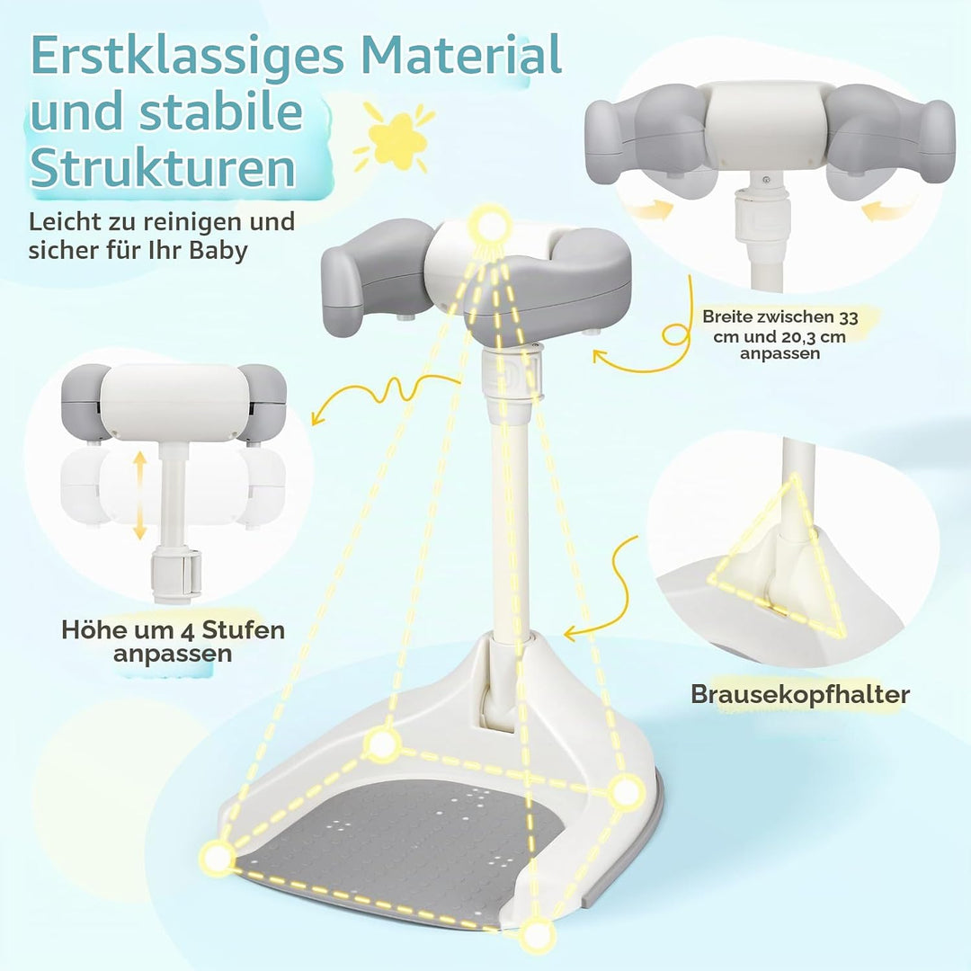 Baby Dusche Ständer,Baby Shower Stand Support,Höhenverstellbar,Mit Rutschfestem Boden Und Sicherheit
