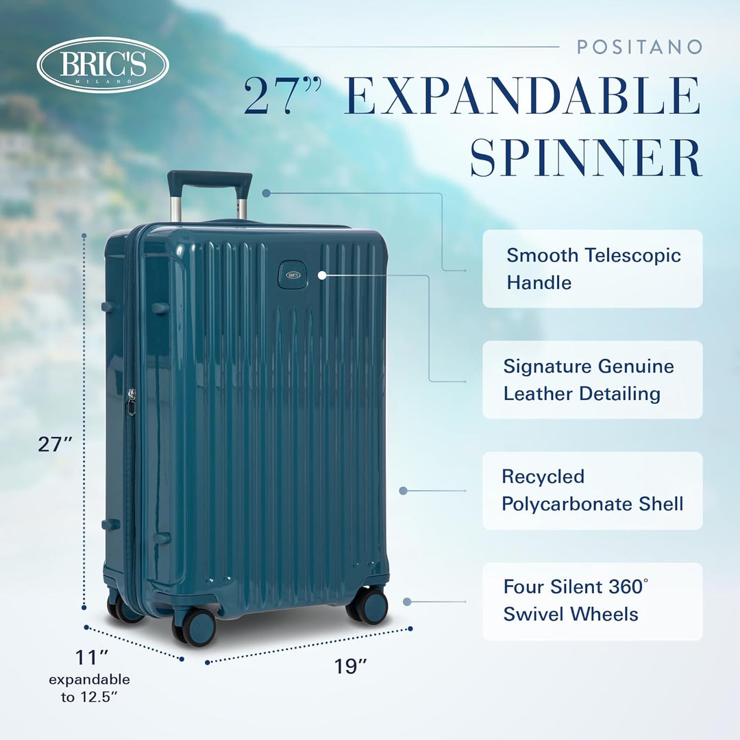 Brics Positano - 4-Rollen-Trolley M 69 cm erw. Sea Green, Sea Green