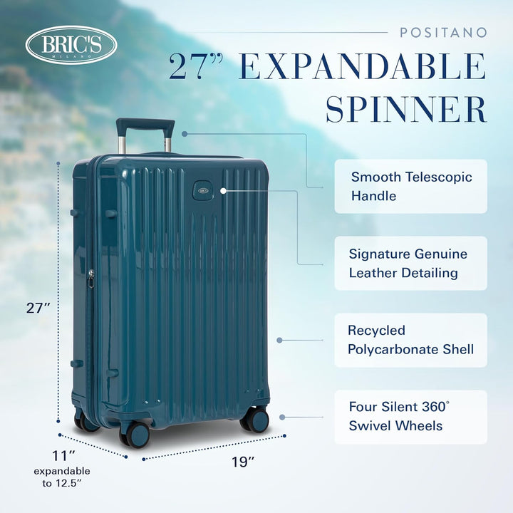 Brics Positano - 4-Rollen-Trolley M 69 cm erw. Sea Green, Sea Green