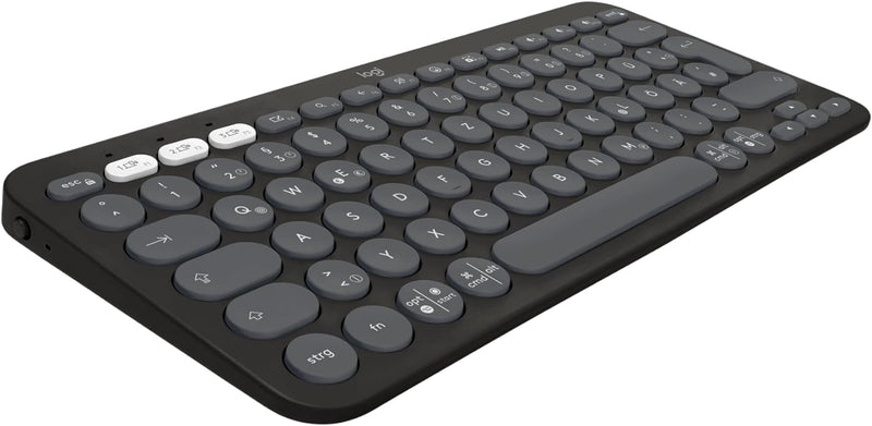 Logitech Pebble Keys 2 K380s, kabellose Multi-Device Bluetooth-Tastatur mit anpassbaren Sondertasten