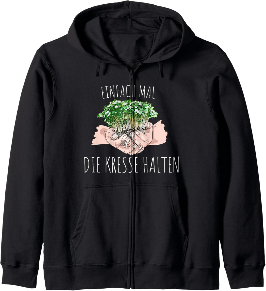 Halten Sie einfach die Kresse Kapuzenjacke
