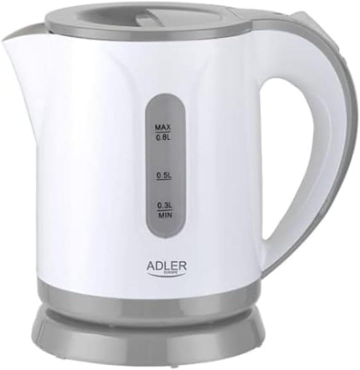 ADLER-Kunststoffkessel 1,0 l, Kontrollleuchte, Trockengehschutz, weiss 1 Liter Weiss, 1 Liter Weiss