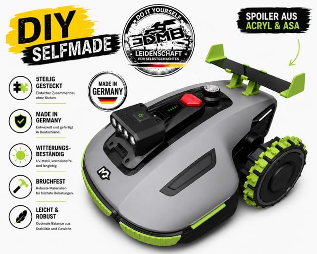 Spoiler Universal DIY Mähroboter kompatibel passend für Mammotion Luba 1, 2, 2X, 3 AWD Yuka mini 1 u