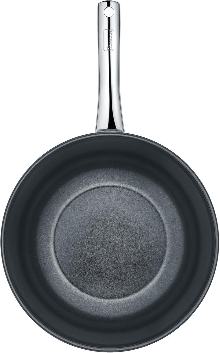 Berndes Wokpfanne 30 cm mit Glasdeckel – Edelstahlpfanne mit Versiegelung – Induktion & allherdtaugl