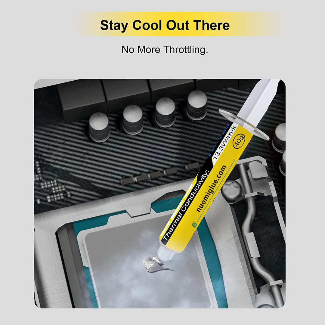 JLJ Wärmeleitpaste, 40g CPU Paste Wärmeleitpaste Kühlkörper enthalten 4 Werkzeugsätze für IC/Prozess